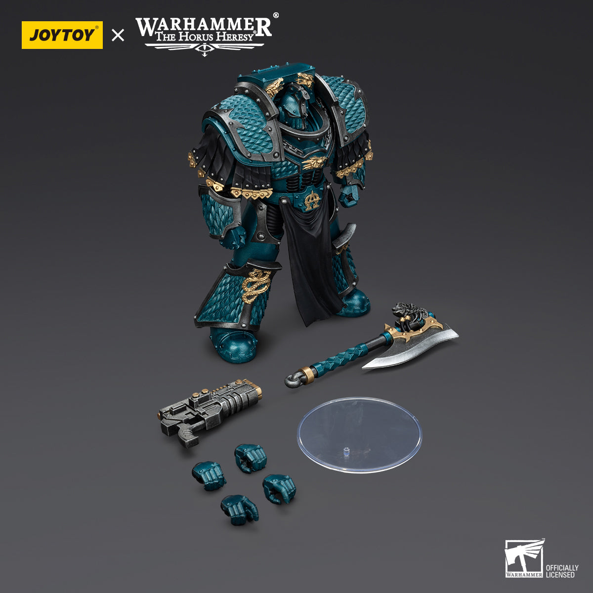 (Only Shipped to the US) JOYTOY Alpha Legion Lernaean Terminator with Volkite Charger 1/18 Warhammer The Horus Heresy Action Figures