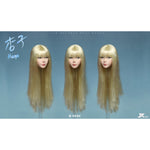 JKTOYS, Asian Beauty Hana with Movable Eyes Head Sculpture, Accessory for 12-inches Action Figurine