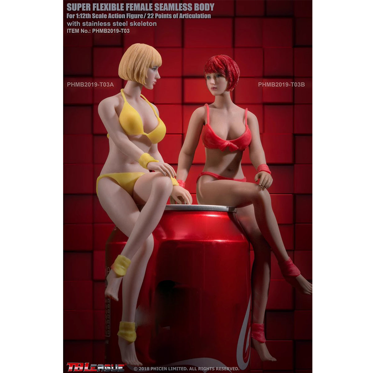 TBLeague, Seamless Steel Skeleton Female Eropean & Proportions/Anime/Asian Body Type with Head Sculpt, Action Figures Body