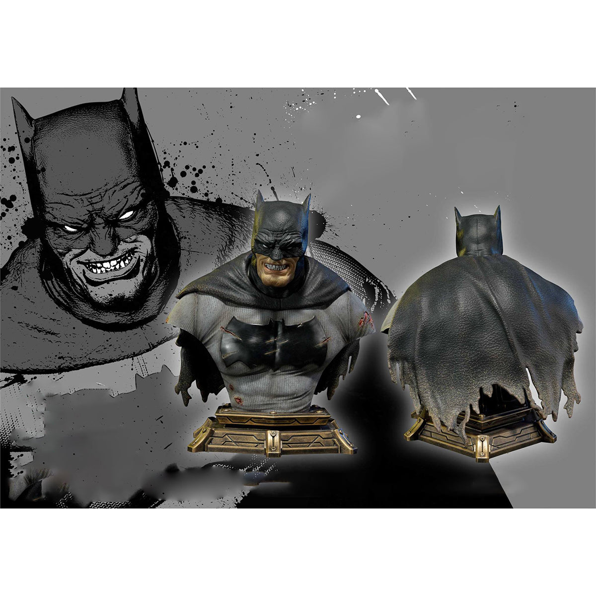 Prime 1 Studio, Batman Bust, TDKR Edition, 10.5 Inches Statue Figurine