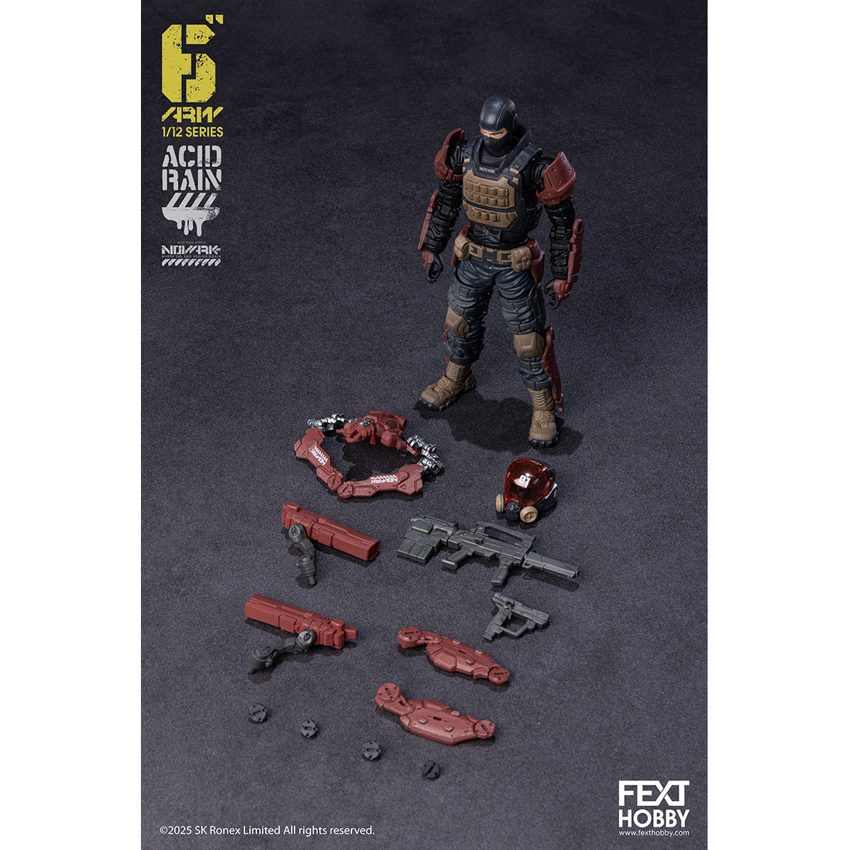 FEXT HOBBY Acid Rain World: Novark FXH-AR-001 THAME/FXH-AR-002 WAR BANNER/FXH-AR-003 SKULLWELDER/FXH-AR-004 PROTEUS 1/12 Scale Action Figure