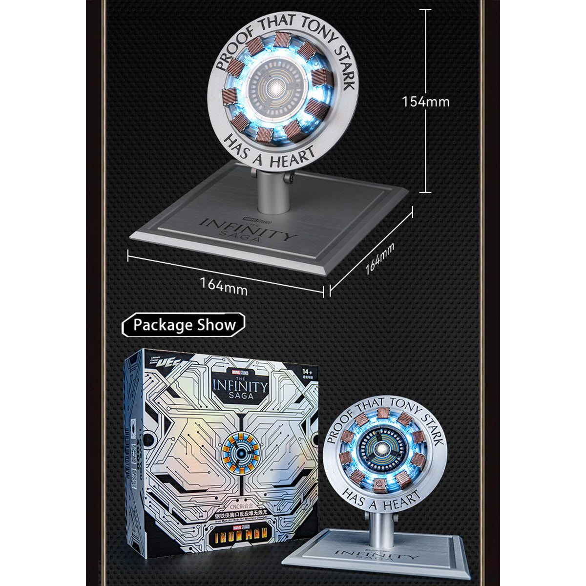 Killerbody Iron Man Arc Reactor KB20104 15W Wireless Charger