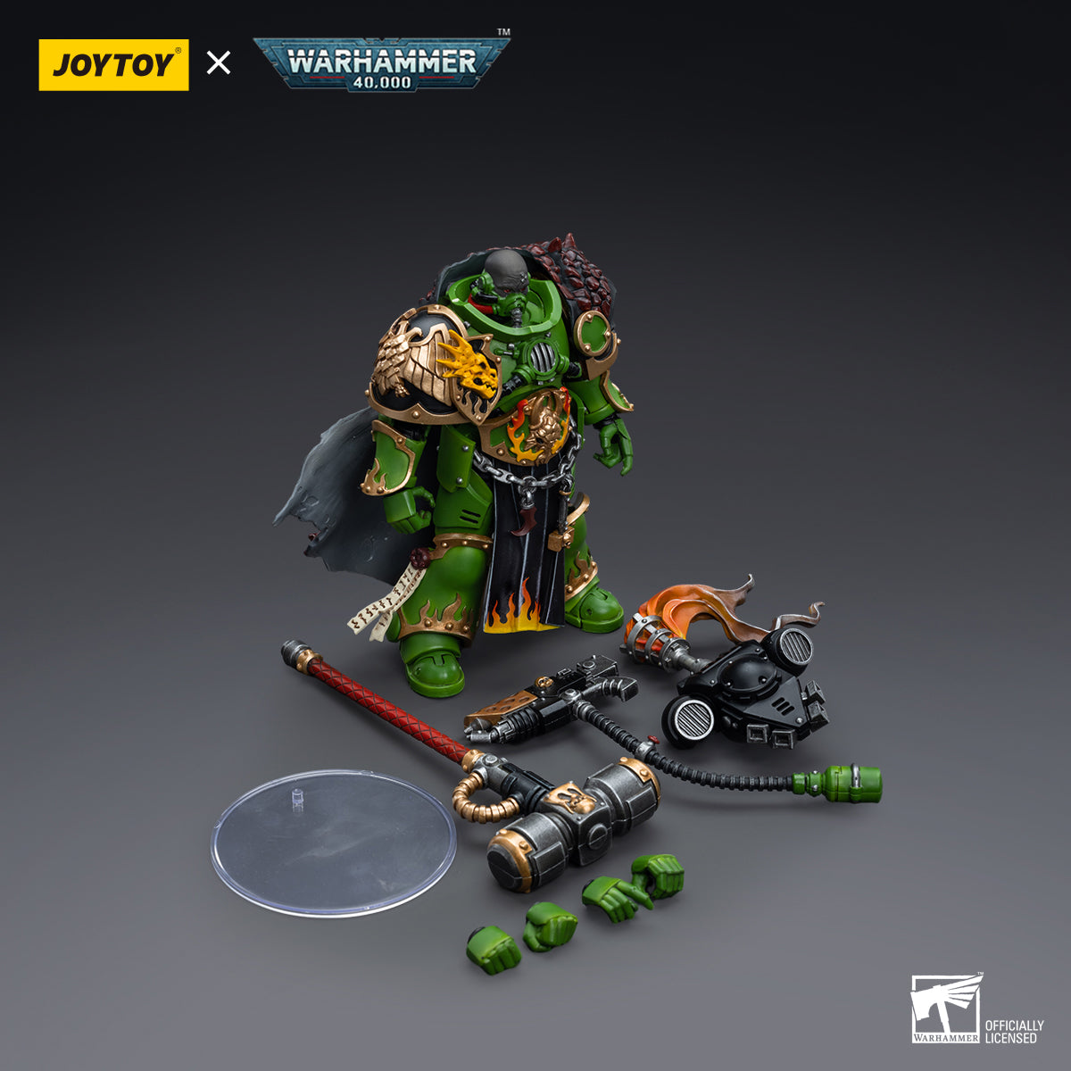 JOYTOY Salamanders Eradicators Sergeant Bragar/Brother T'Kren/Captain Adrax Agatone 1/18 Scale Action Figure