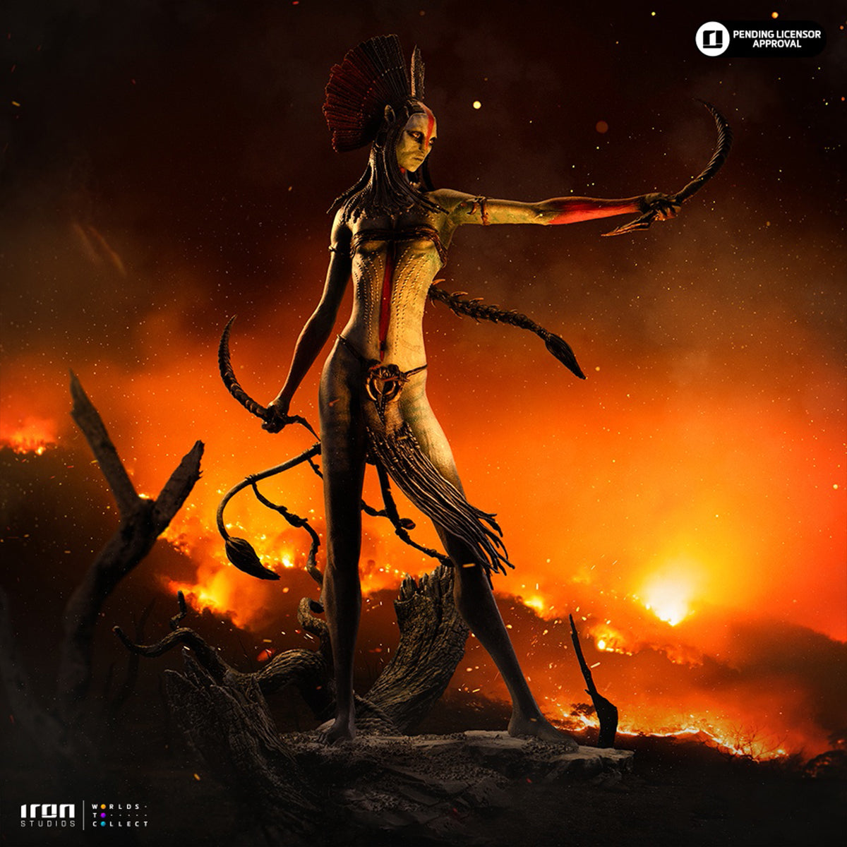 Iron Studios AVAT134125-10 Avatar 3: Fire and Ash - Varang 1/10 Scale Art Statue