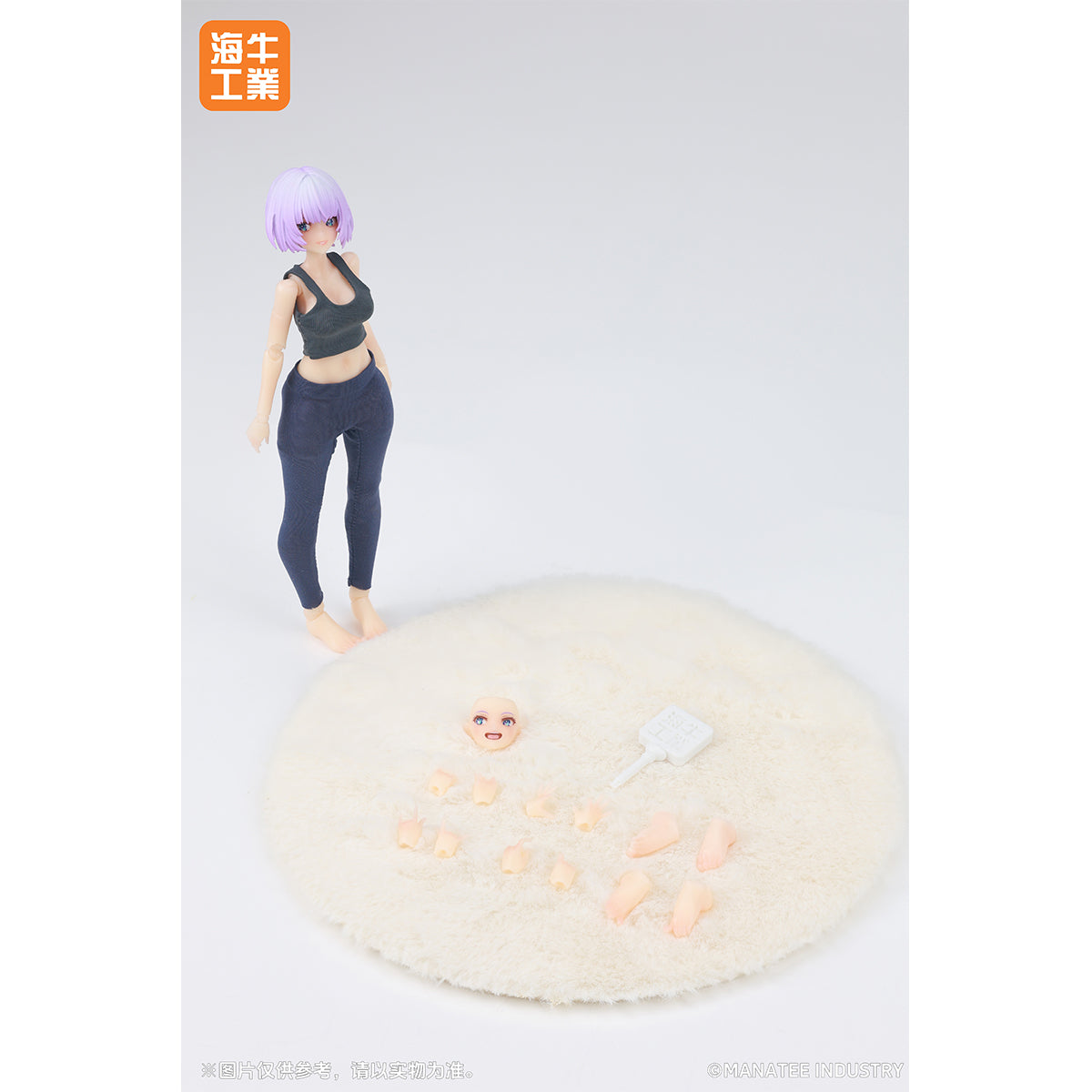 MANATEE INDUSTRY, Desktop Wars Inanna Blue Hair MI-01/Commemorative Limited Edition Desktop Wars Yoga Day Inanna Purple Hair Mex-01, Action Figures