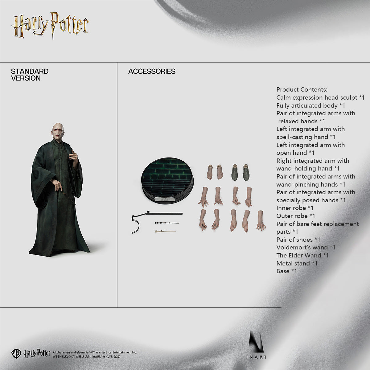 INART Harry Potter and the Deathly Hallows: Lord Voldemort (Ag A047) 1/6 Collectible Action Figure