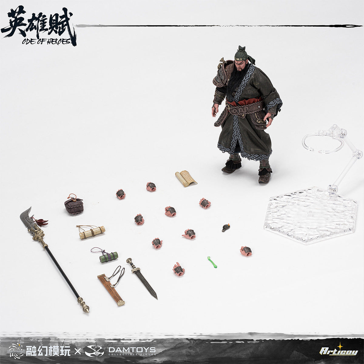 FUSION FANTASY × DAMTOYS Odes of Heroes Zhongyi Wushuang FTOH-03 Guan Yu 1/12 Scale Action Figure