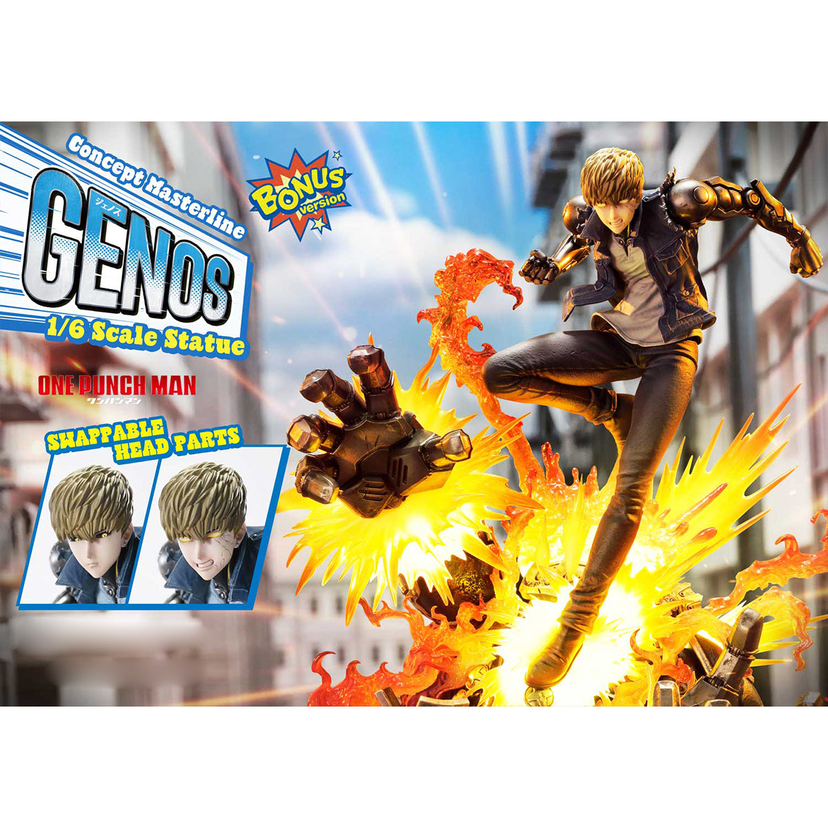 Prime 1 Studio One Punch-Man: Genos Bonus Edition Art Statue