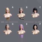 Escultura de cabeza femenina asiática con ojos móviles de YMTOYS - Lianxiang para figuras de acción