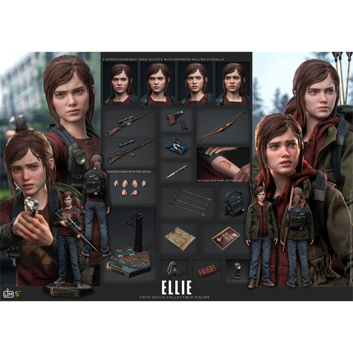 LimToys The Last of Us: Clicker/Ellie/Joel 1/6 Scale Action Figure