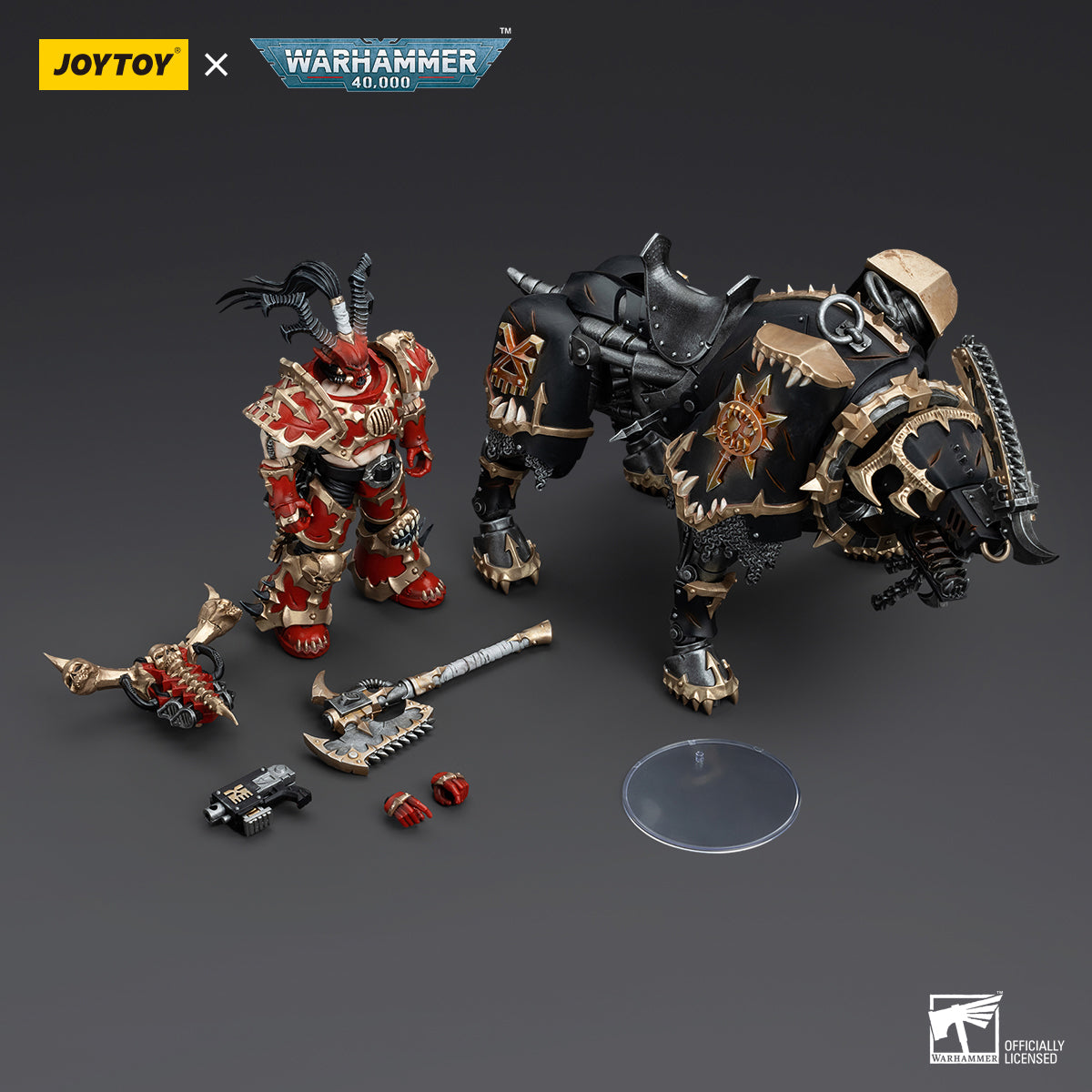 (Only Shipped to the UK) JOYTOY Warhammer 40K 1/18 World Eaters Lord Invocatus JT00645 Action Figure