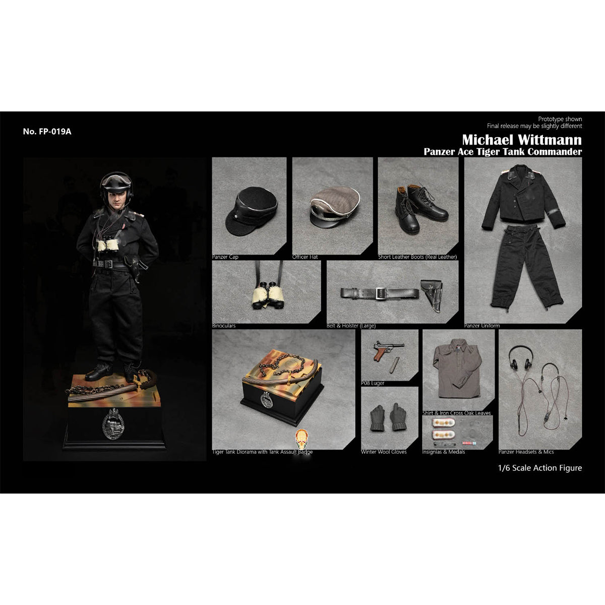 Facepool Figure Discover History Series Panzer Ace Tiger Tank Commander Wittmann Regular Edition Action Figures