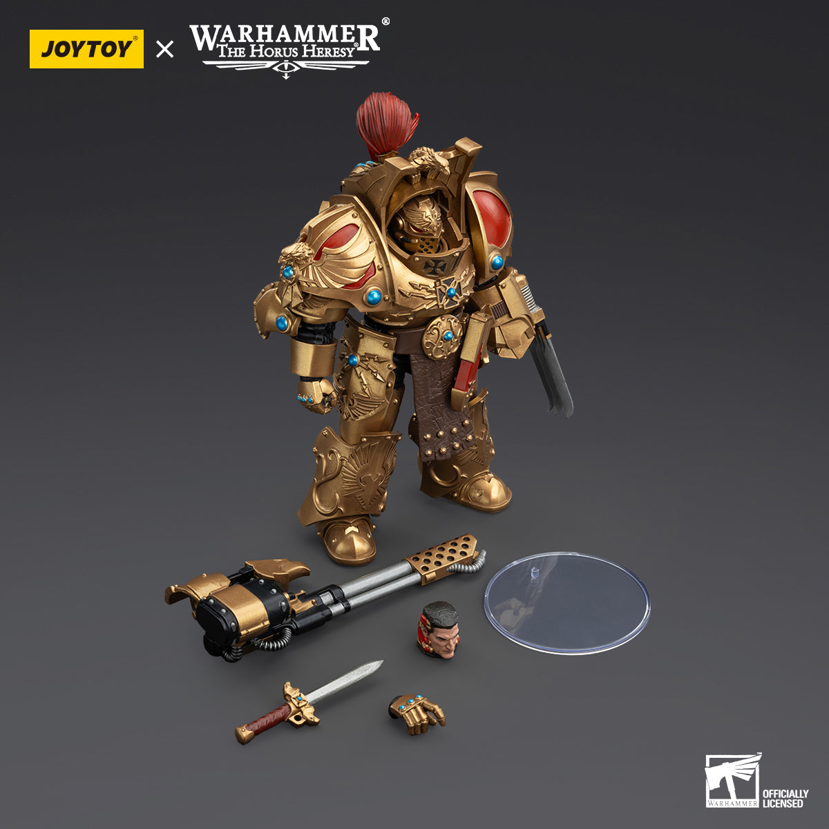 JOYTOY Warhammer The Horus Heresy Legio Custodes Aquilon Terminator Squad Aquilon with Infernus Firepike Action Figures