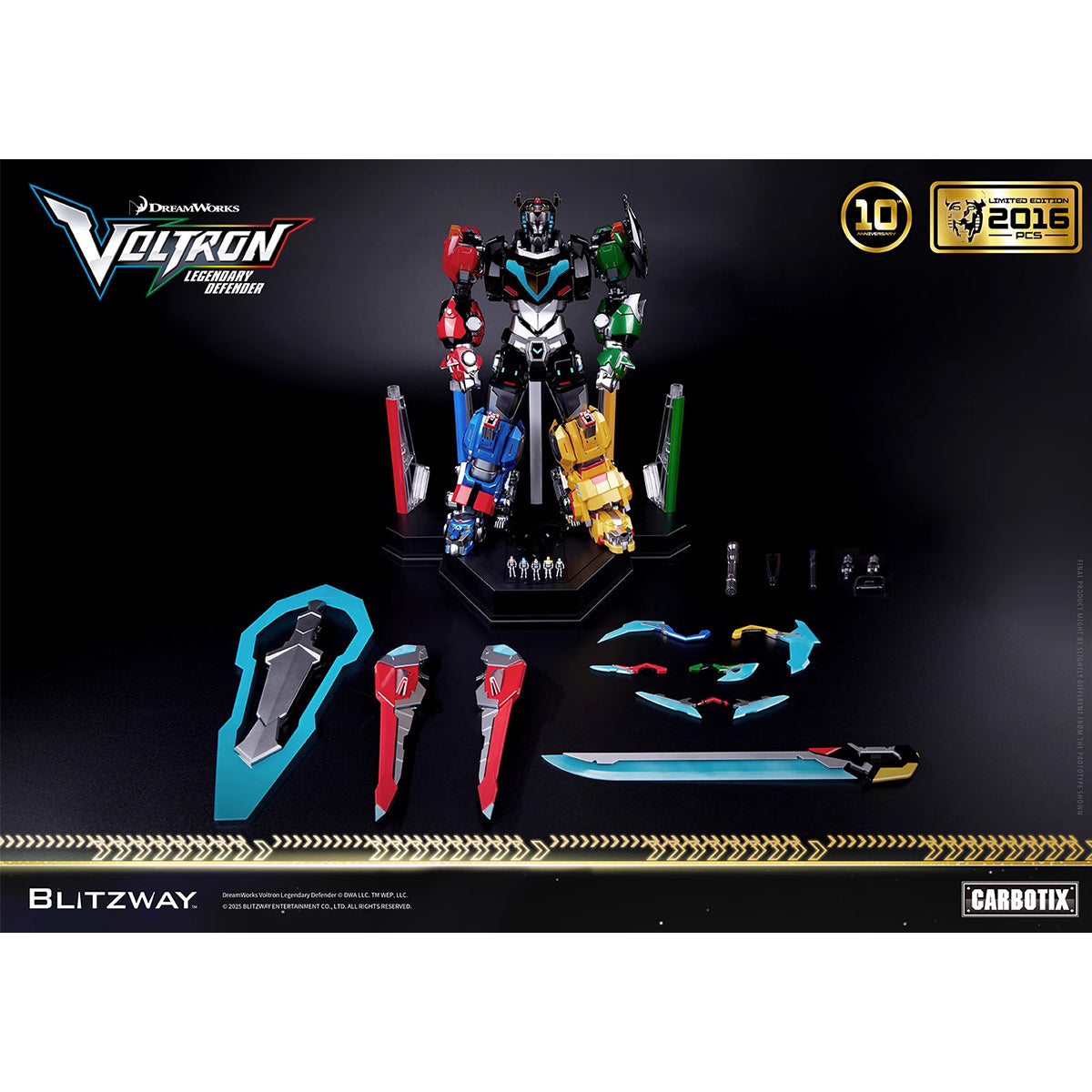 Blitzway CARBOTIX Series Voltron: Legendary Defender Special Limited Edition Action Figure