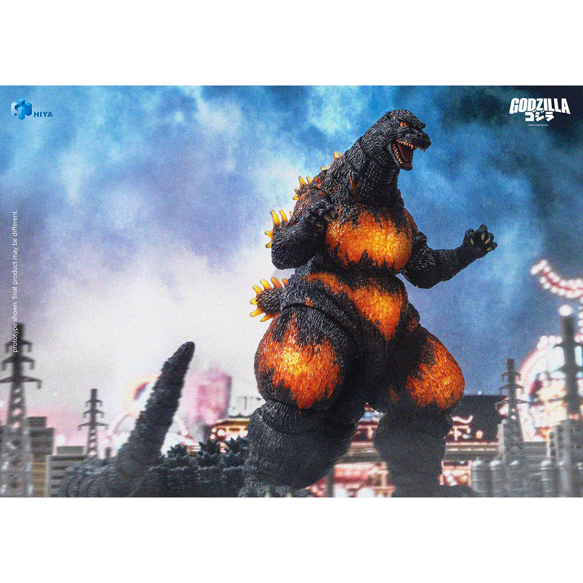 HIYA Exquisite Basic Godzilla vs. Destoroyah Burning Godzilla EBG0316 Monster Action Figure