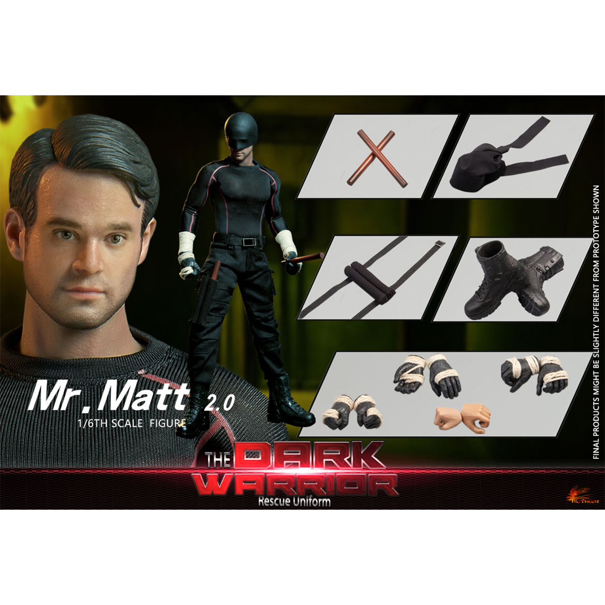 Hot Heart The Dark Warrior Rescue Uniform New Revision Normal Edition Action Figures