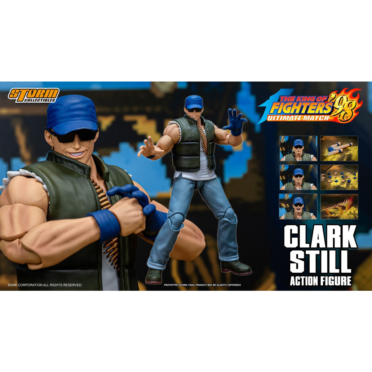 Storm Collectibles SKKF17 KOF 98UM SKKF17 CLARK STILL Action Figure