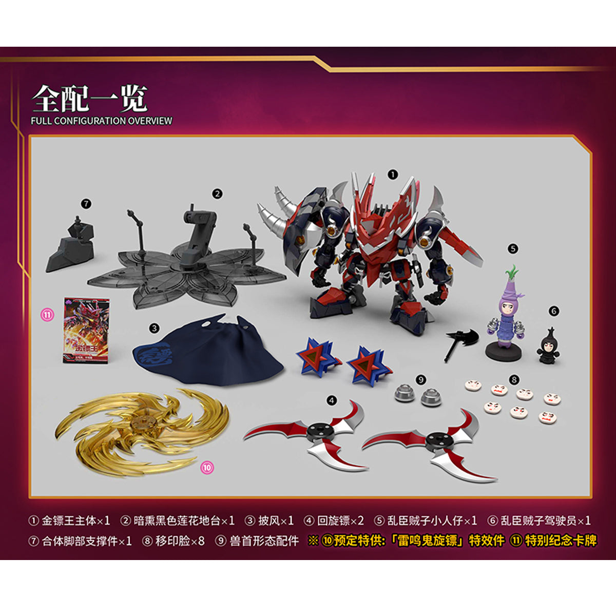 Yili Chuangwan FRUITY ROBO 3 Golden Dart King FR3-V05 Model Kit