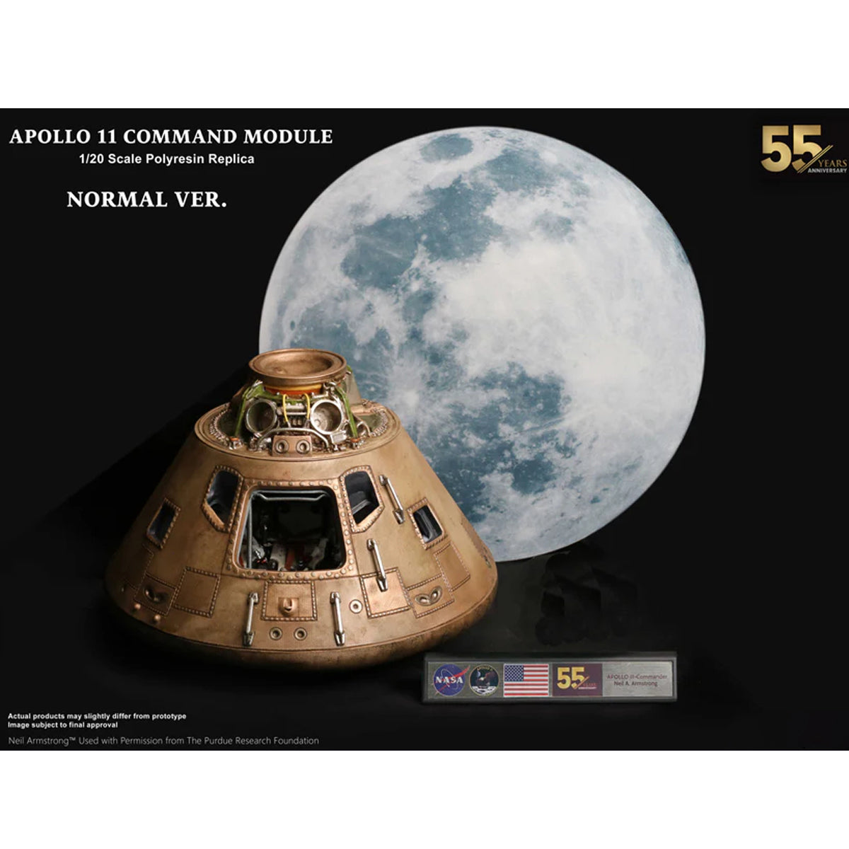 STAR ACE Toys Resin Series Apollo 11 Command Return Capsule Regular Edition Statue