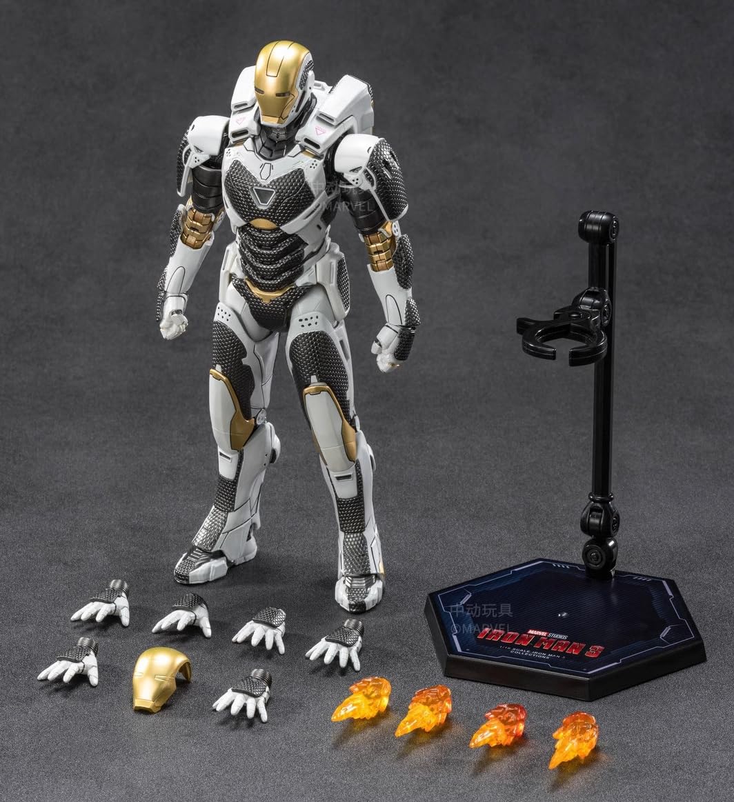 HiPlay ZD Collectible Figure Full Set: Iron Man 3 Mark 33, 1:10 Scale Miniature Action Figurine