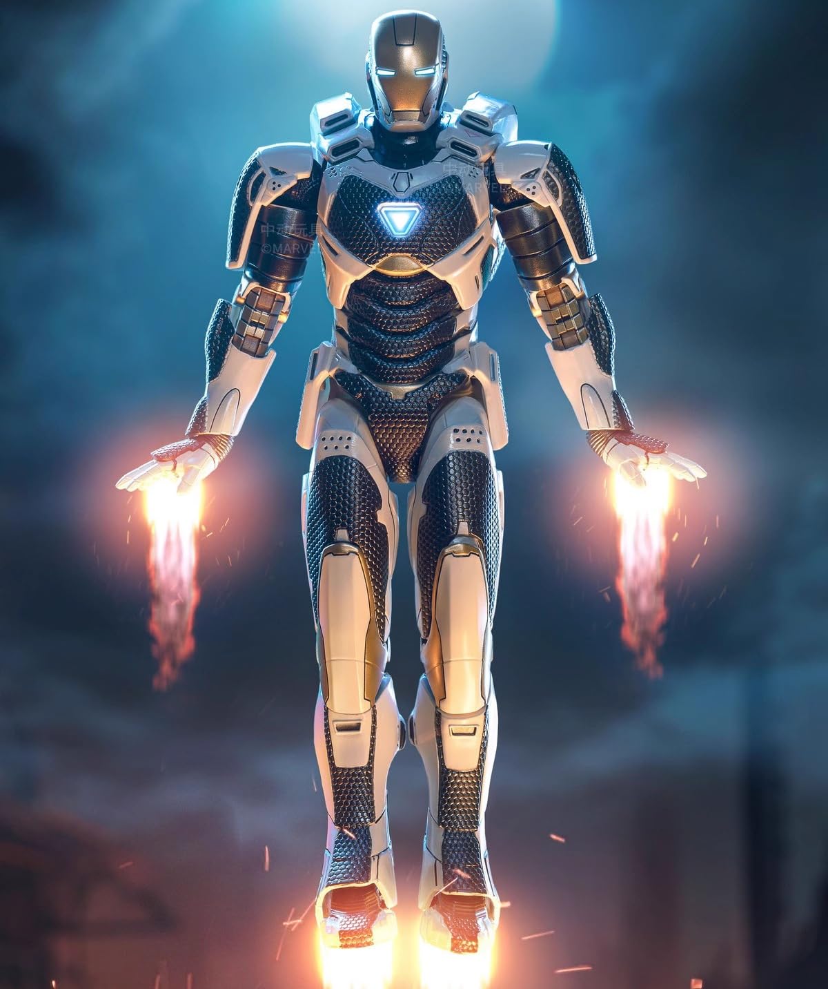 HiPlay ZD Collectible Figure Full Set: Iron Man 3 Mark 33, 1:10 Scale Miniature Action Figurine