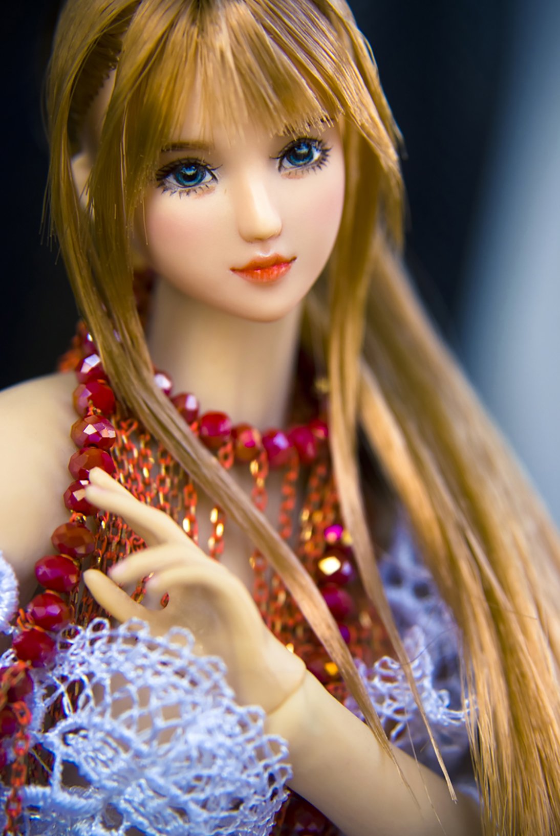 1/6 Scale Female Figure Head Sculpt Action Figure TBLeague/Obitsu/JIAO