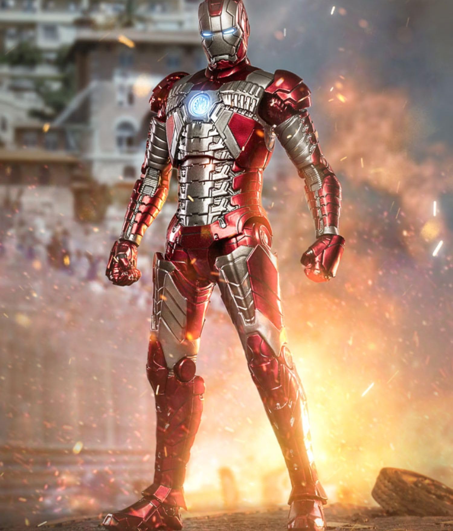 HiPlay ZD Collectible Figure Full Set: Iron Man Mark, 1:10 Scale Miniature Action Figurine