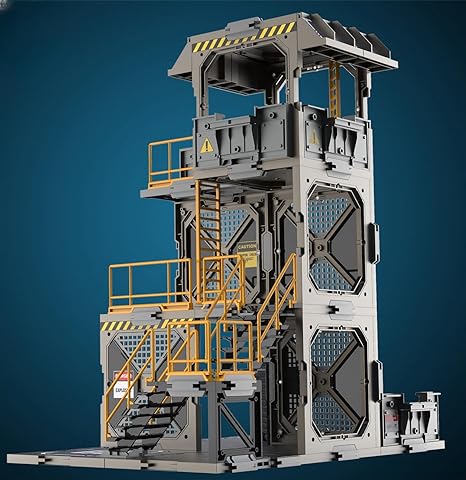 HiPlay 1/18 Scale Action Figure Accessory: Diorama Building Set, Guard Tower Model for Miniature Collectible Figure SIB02