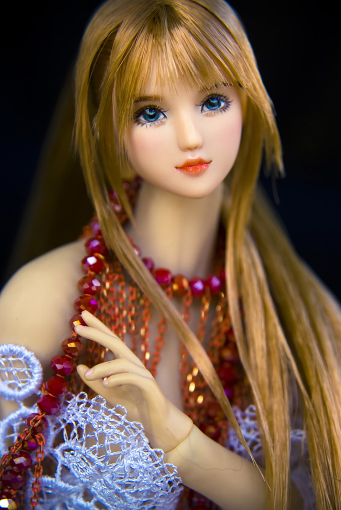 1/6 Scale Female Figure Head Sculpt Action Figure TBLeague/Obitsu/JIAO