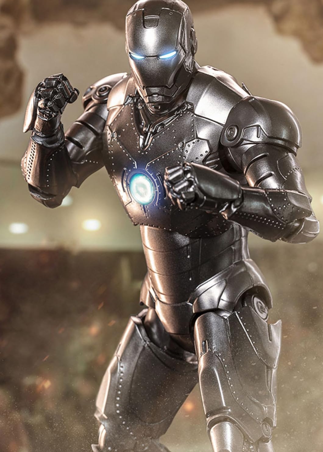 Conjunto completo de figuras coleccionables de ZD: Iron Man Mark, figura de acción en miniatura a escala 1:10