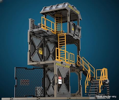 HiPlay 1/18 Scale Action Figure Accessory: Diorama Building Set, Guard Tower Model for Miniature Collectible Figure SIB02