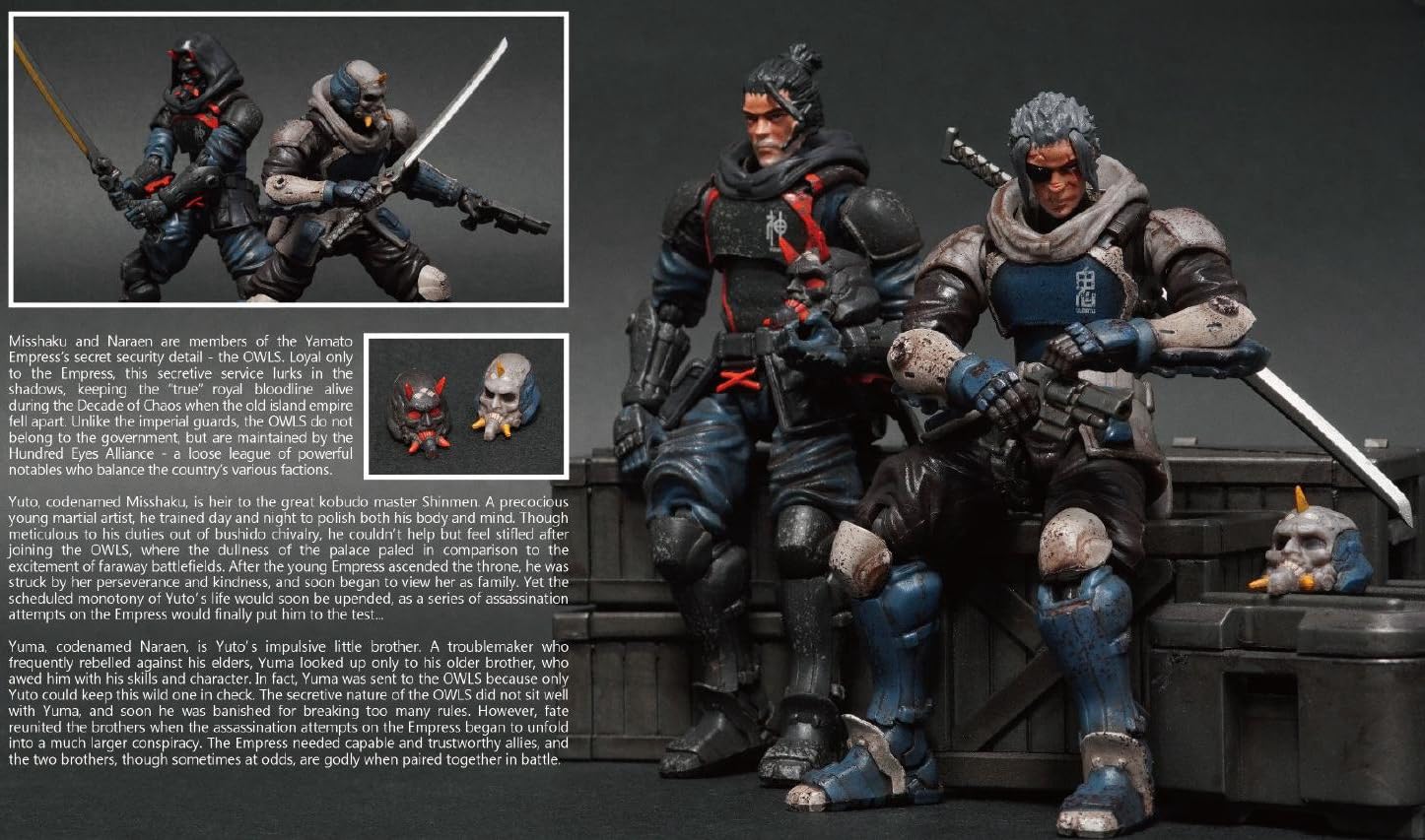 HiPlay Toys Alliance Collectible Figure: Acid Rain Misshaku & Naraen 1:18 Miniature Action Figurine