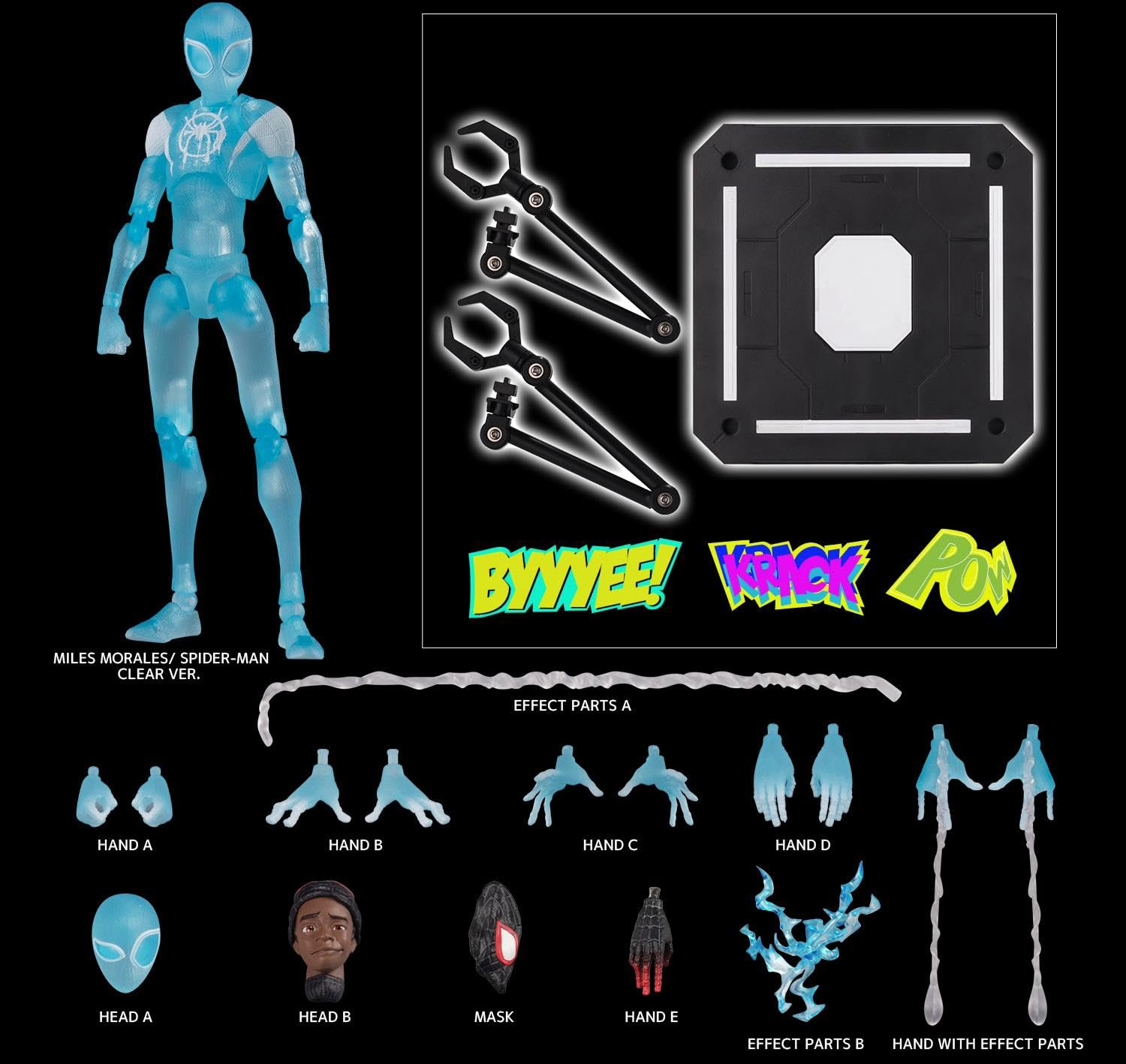 HiPlay Sentinel Collectible Figure Full Set: Spider Man, Miles Miniature Action Figurine