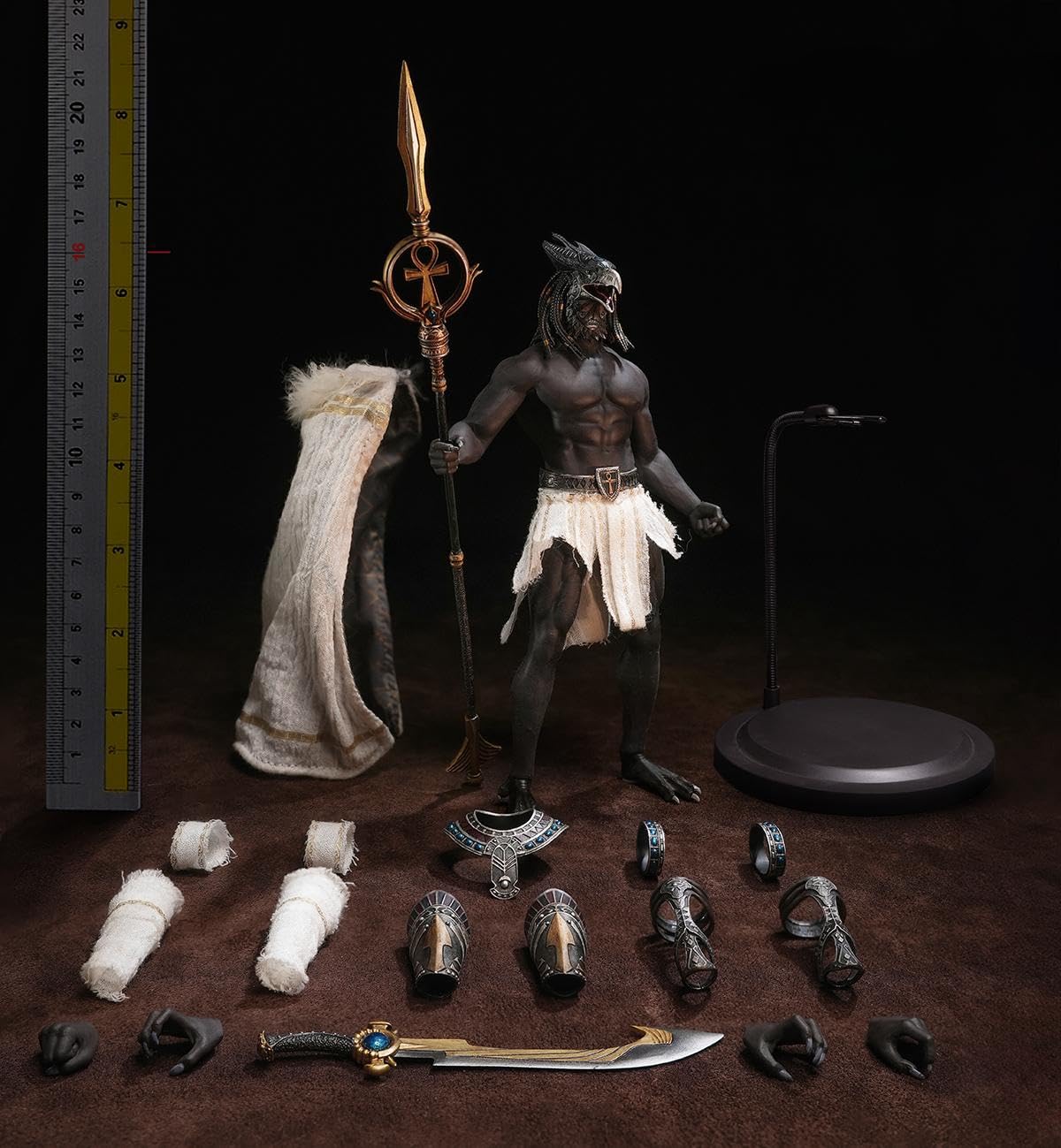 HiPlay TBLeague Collectible Figure Full Set: Horus Guardian of Pharaoh, Seamless Design, 1:12 Scale Miniature Male Action Figurine