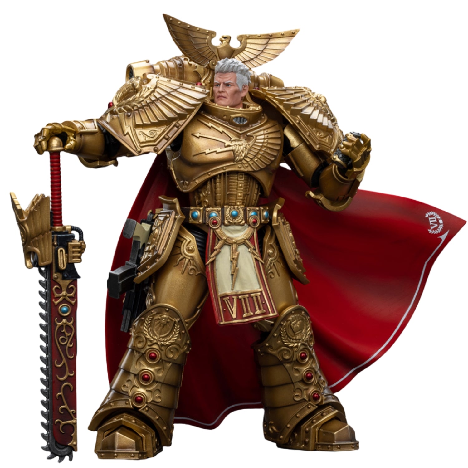 HiPlay JoyToy Warhammer The Horus Heresy Collectible Figure: Imperial Fists Rogal Thorn, Primarch of The Vllth Legion 1:18 Scale Action Figures JT8865