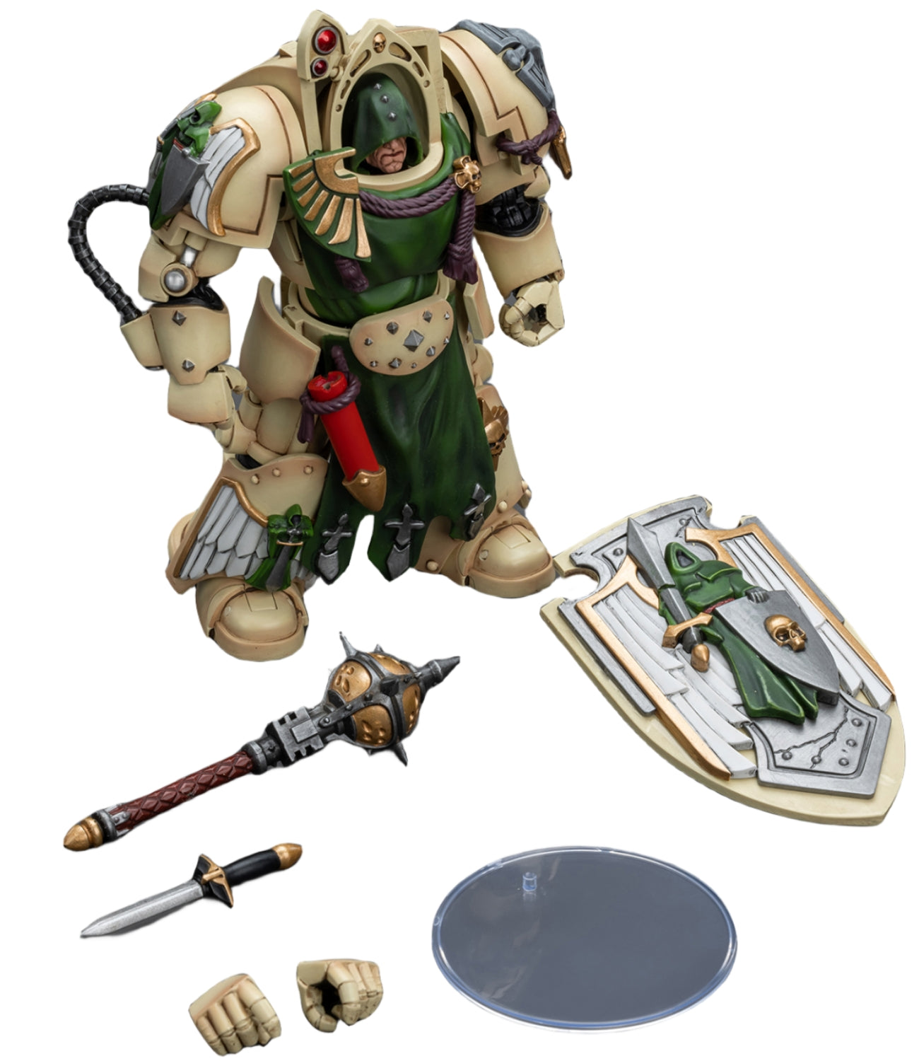 HiPlay JoyToy JT9206 40K Collectible Figure: Dark Angels Deathwing Knight with Mace of Absolution 1 1:18 Scale Action Figures