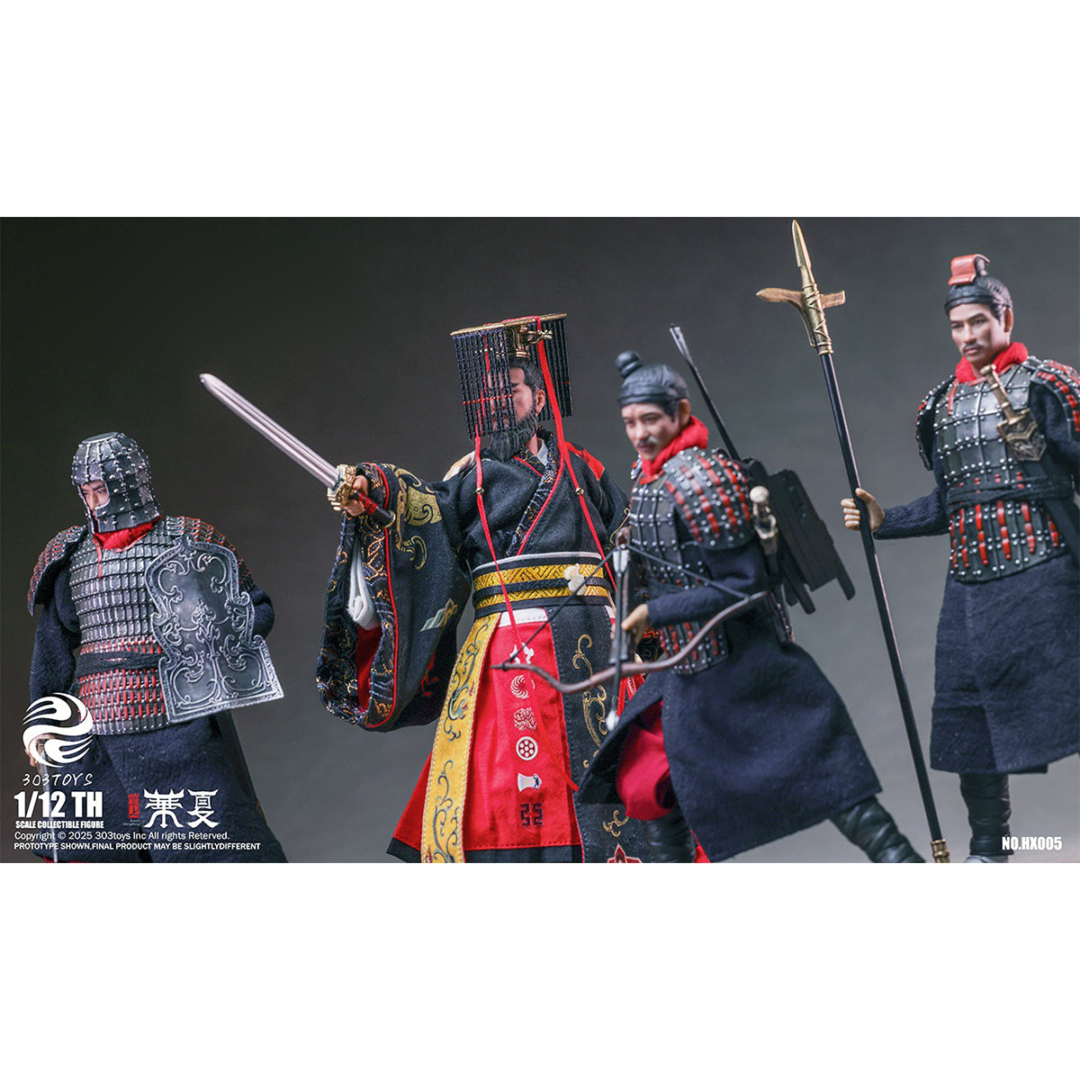 303TOYS, Huaxia In The Palm - The Qin Empire, The Eternal First Emperor/Halberdier/Crossbowman/Swordsman Deluxe Single Figure Edition & Ultimate Deluxe Set Action Figures