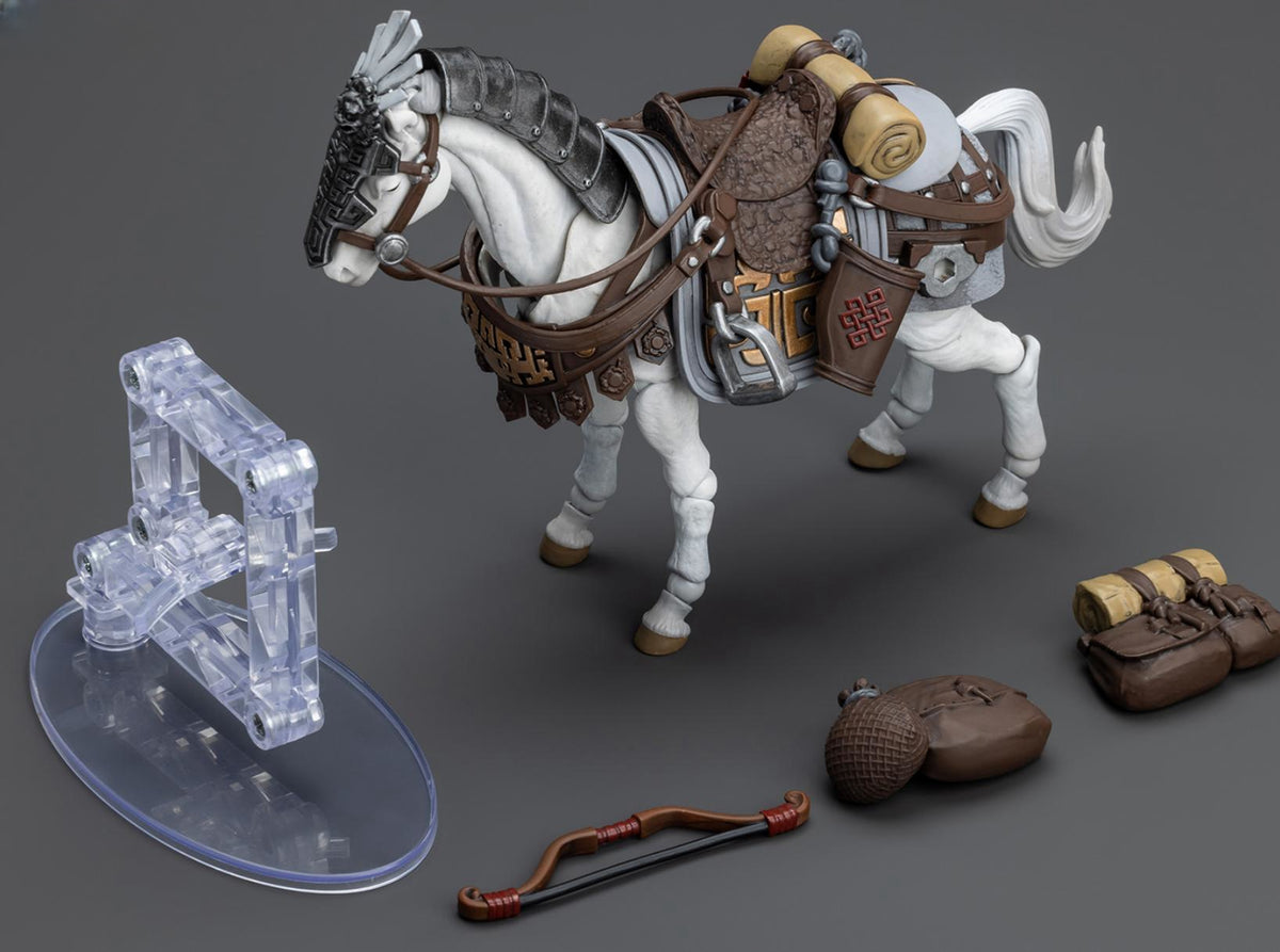 (Only Shipped to the DE) JoyToy Dark Source JT6045 JiangHu Northern Hanland Empire White Feather Armored Horse 1/18 Scale Action Figures