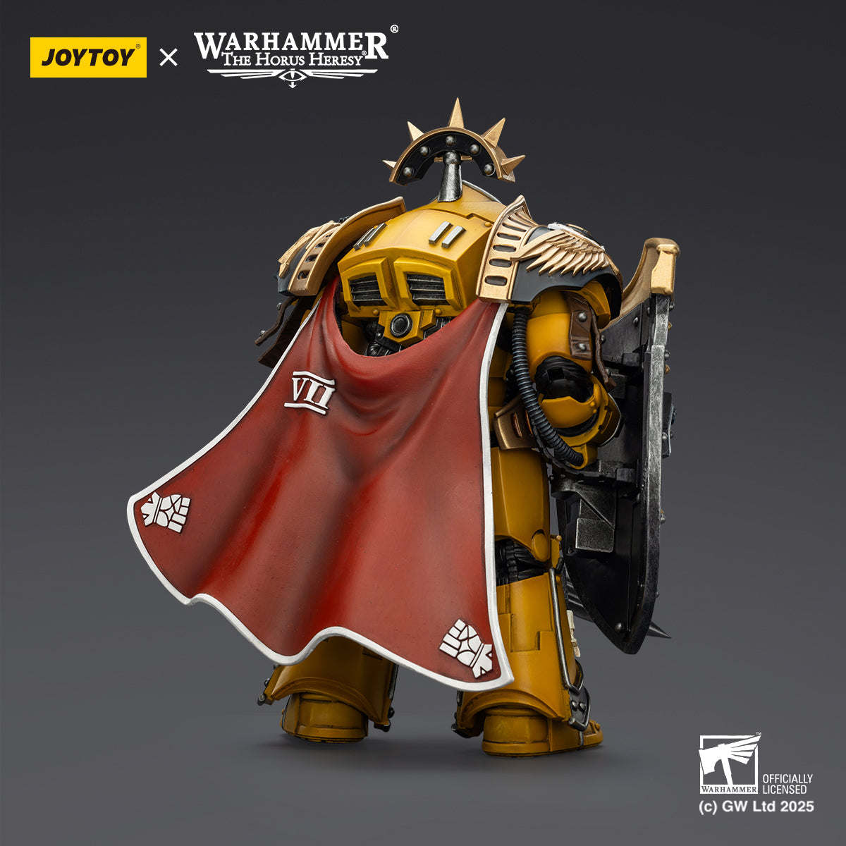 JOYTOY Warhammer Imperial Fists Librarian Consul with Force Axe and Bolt Pistol & Legion Praetor in Tartaros Terminator Armour with Power Sword and Vigil Storm Shield