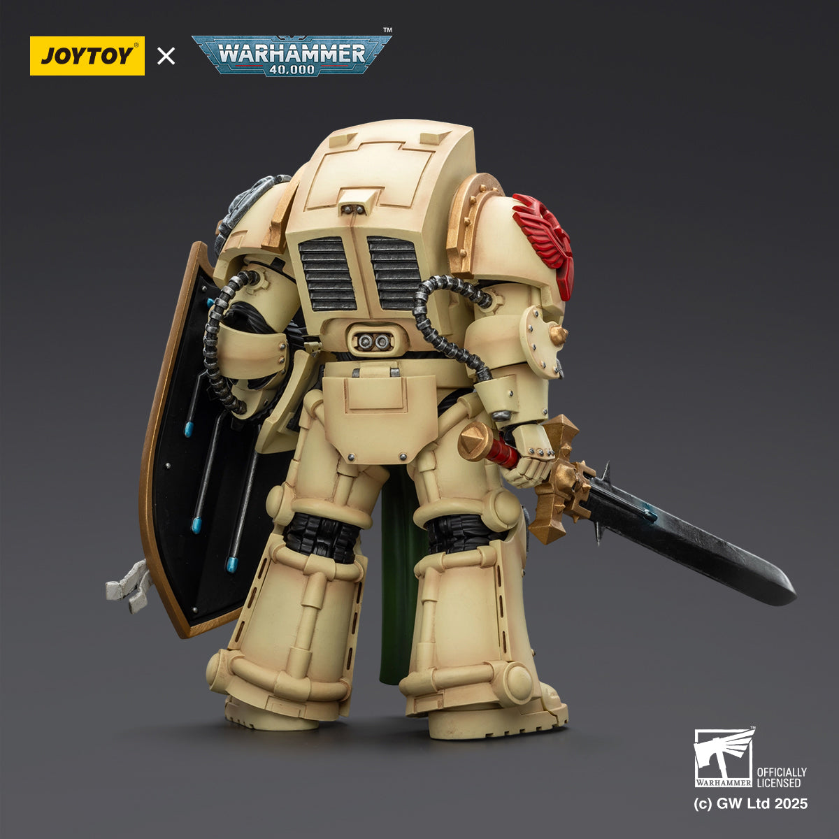 JOYTOY Dark Angels Deathwing Knight With Power Sword Storm & The Sanguinor with Encarmine Broadsword 1/18 Scale Action Figure