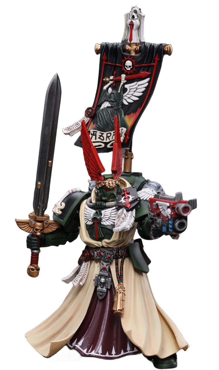 HiPlay JoyToy 40K Collectible Figure: Dark Angels Supreme Grand Master Azrael 1:18 Scale Action Figures JT7899 (Azrael)