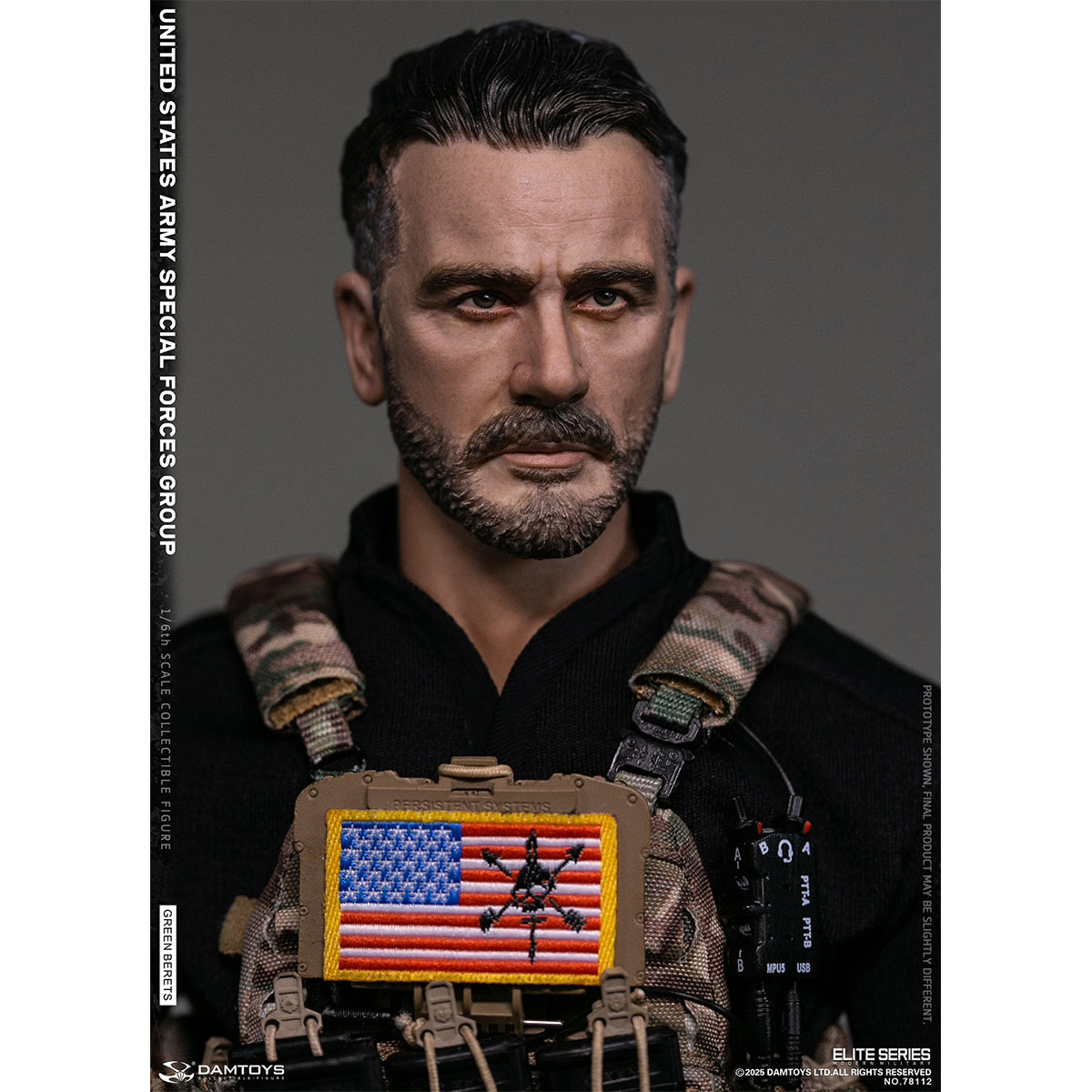 DAMTOYS NO.78112 UNITED STATES ARMY SPECIAL FORCES GROUP (Green Berets) 1/6 Scale Action Figure