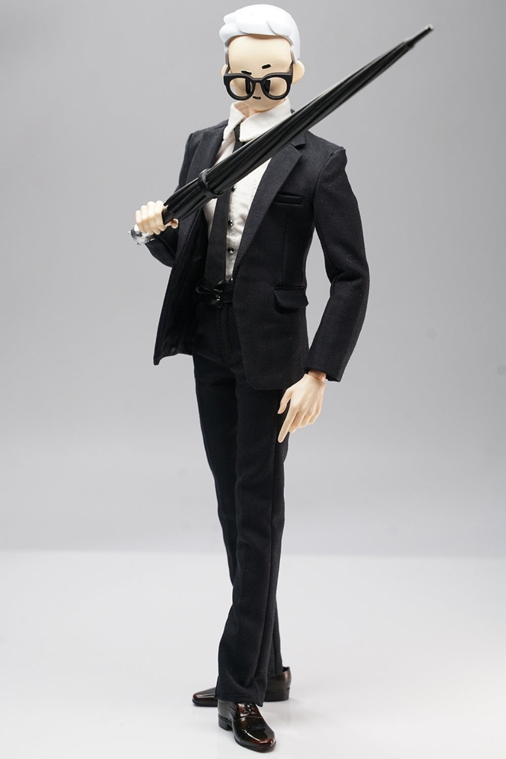 HiPlay 1/6 Scale Figure Doll Clothes: Black Gentleman's Suit for 12-Inch Collectible Action Figure clr02