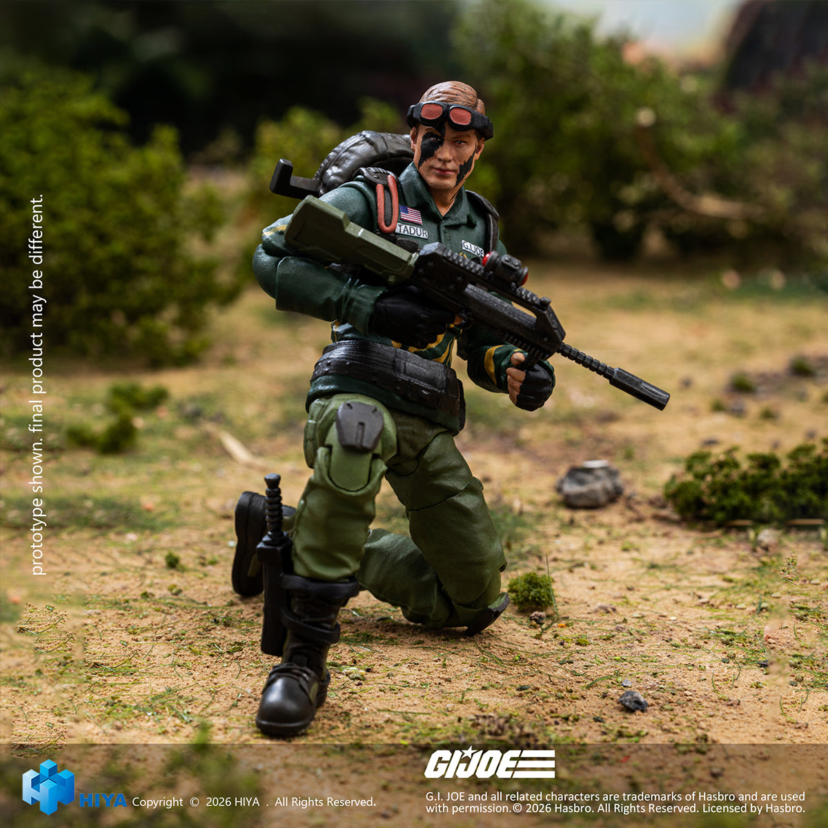 HIYA EXQUISITE MINI Series G.I. Joe Dusty (EMG0465 Tiger Force Version) 1/18 Scale Action Figure Set