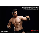 TBLeague, Seamless Muscular Male Body Suntan-Skin with Head Sculpt, Action Figures Body
