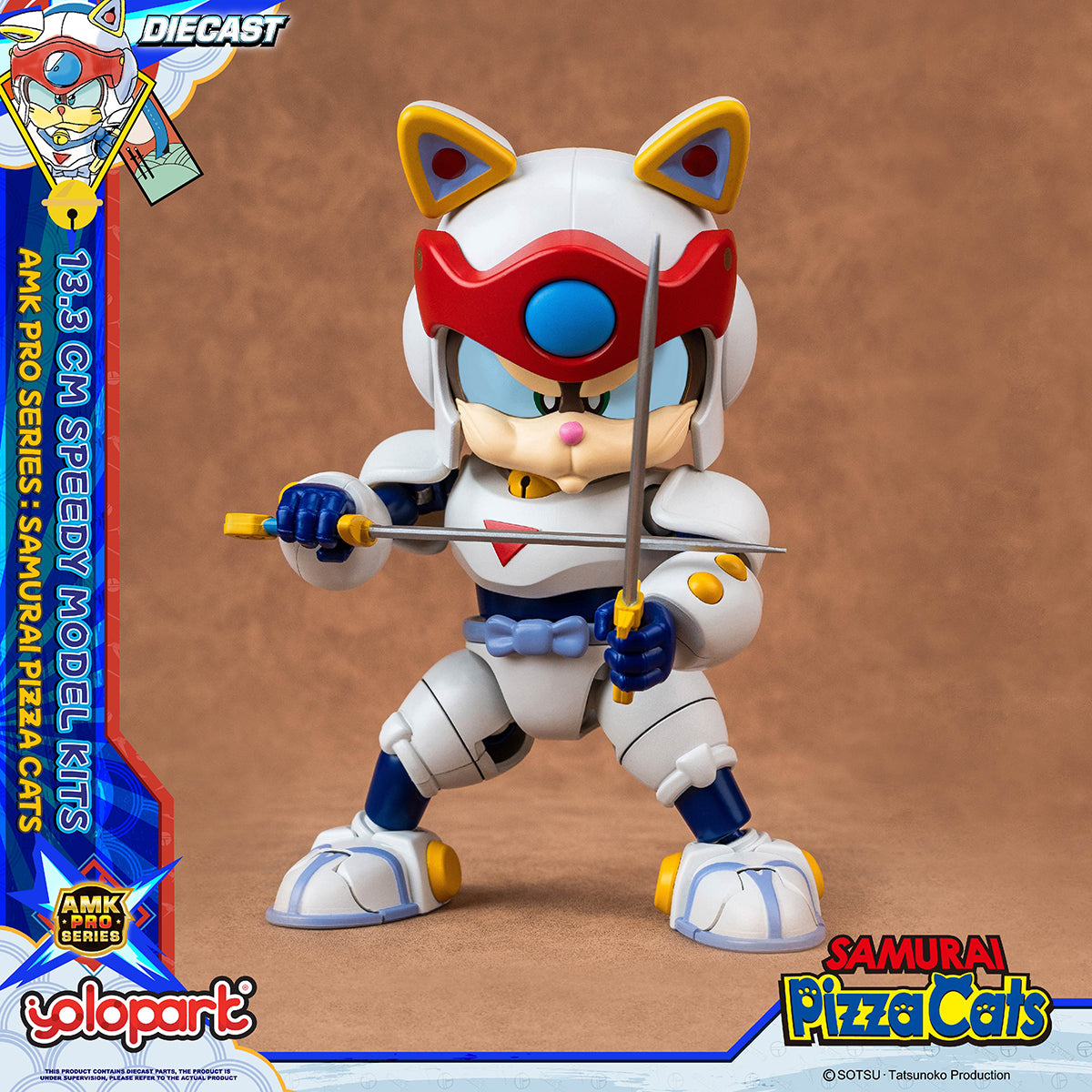 Yolopark Samurai Pizza Cats AMK PRO Series Speedy Model Kit