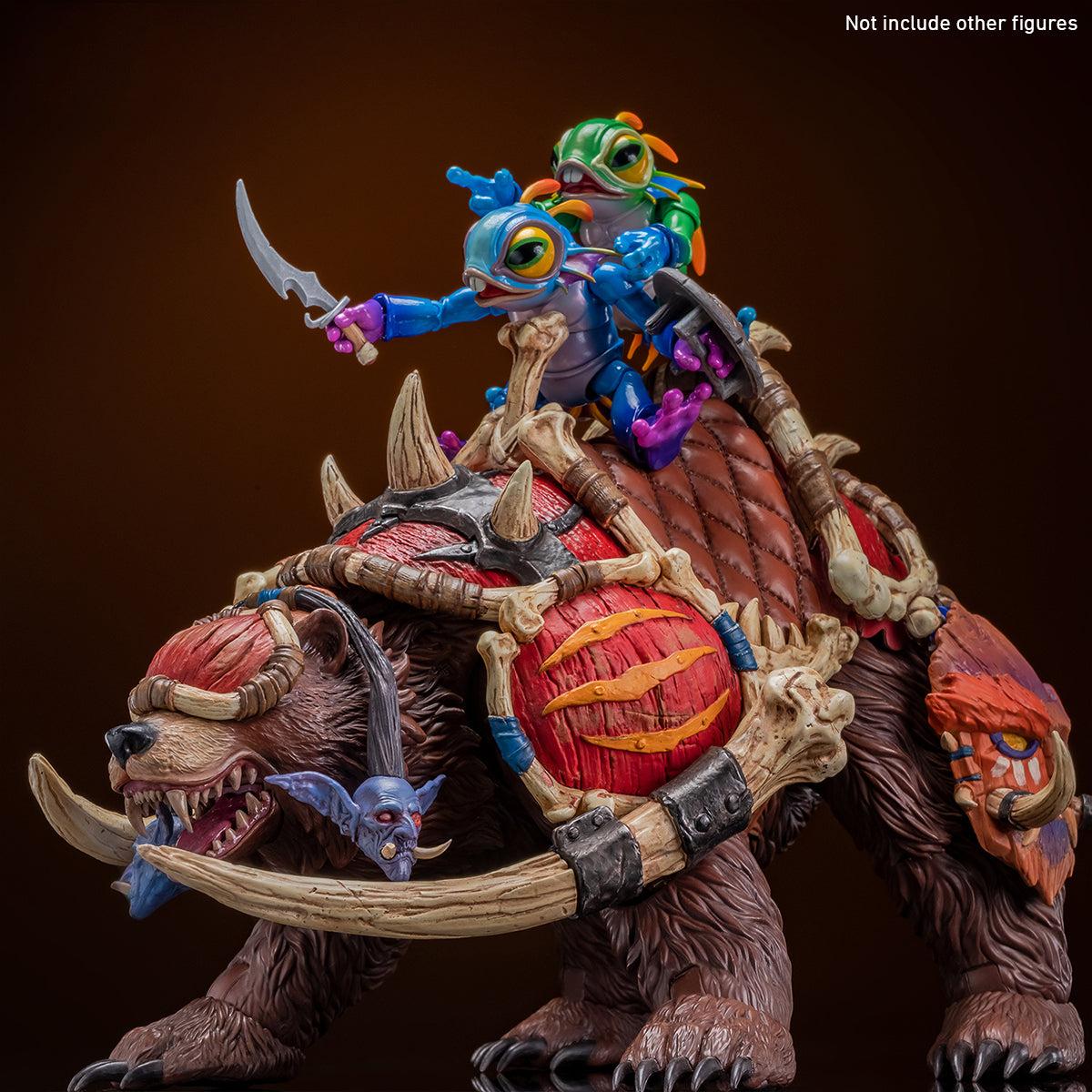 Figuras de acción de edición limitada de coleccionista de modelo de montura de oso gigante de Memory Toys