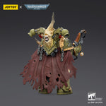JOYTOY Warhammer 40,000 Death Guard Plague Marine with Bubotic axe and Plague Knife & Champion with Plasma Pistol and Power Fist 1/18 Scale Action Figure