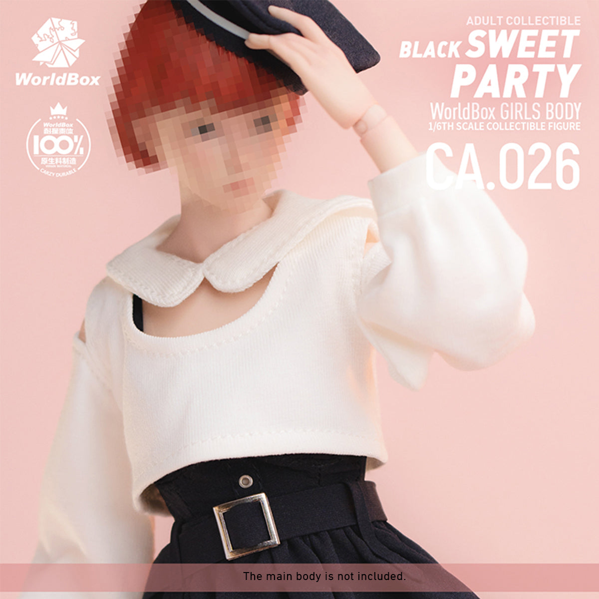 Worldbox Black Sweet Party Suit Set CA026 Doll Clothes Accessory 1/6 Scale Fit TB Action Figure