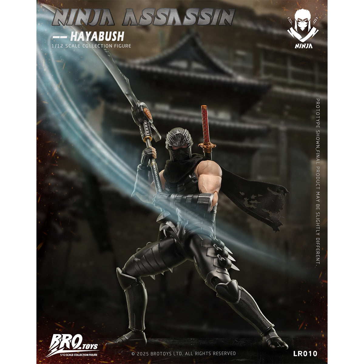Only Shipped to the US) BROTOYS LR010 Ninja Assassin 1/12 Scale Actio